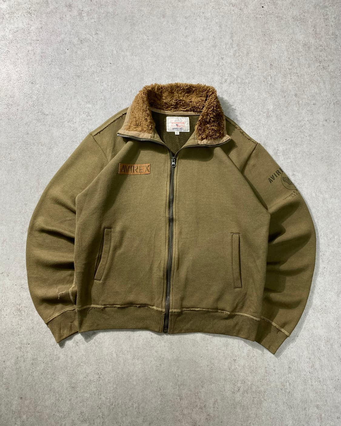 [XL] Avirex USA 아비렉스 밀리터리 코튼 집업 상품이미지1