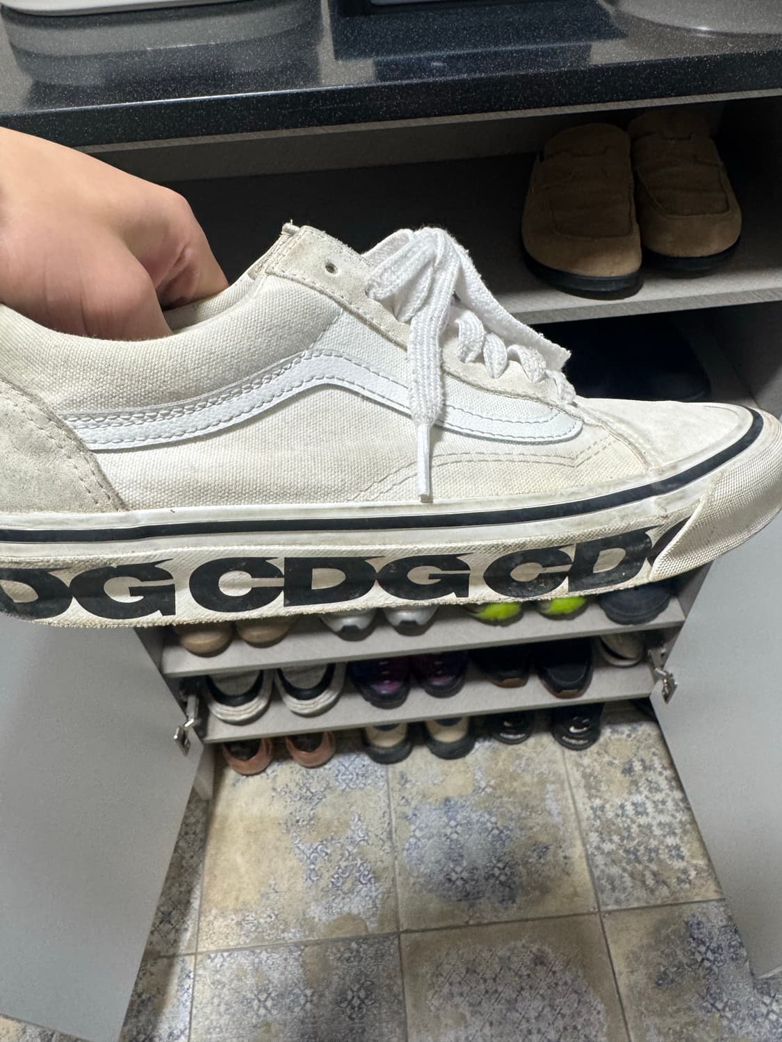 반스 꼼데가르송 CDG 올드스쿨 LX 화이트 상품이미지2