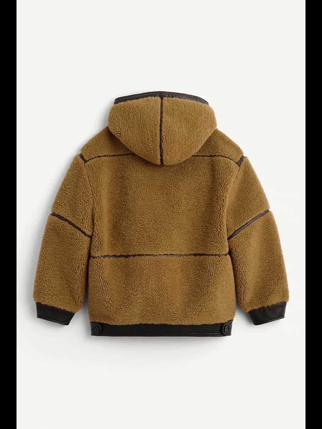 XS(KR 44) 자라 SRPLS 캥거루 시어링 후드 집업 자켓 상품이미지5