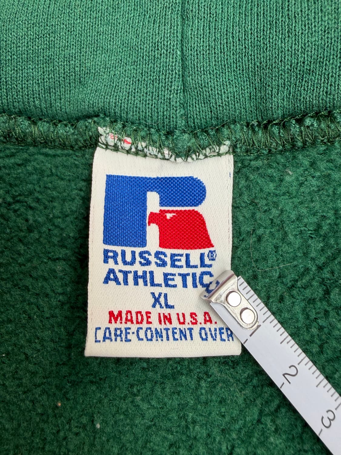 90s Russell Zip Up Hoodie (green) 상품이미지3