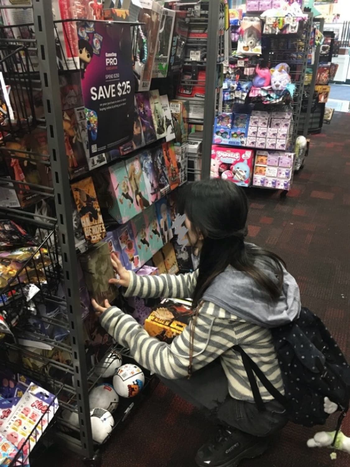 그레이 스트라이프 니트 후드집업 상품이미지5