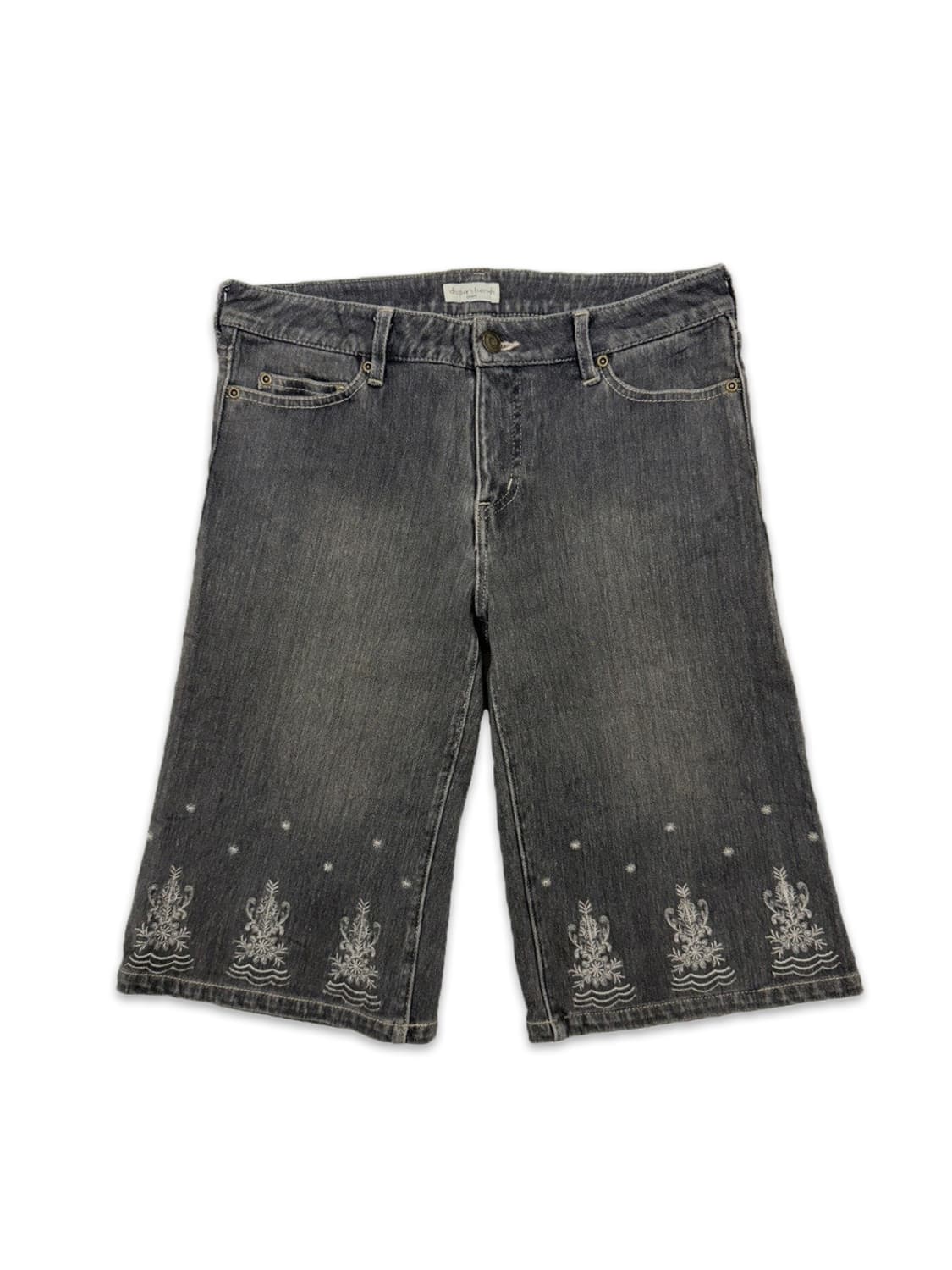 빈티지 자수 모리 하프팬츠 상품이미지1