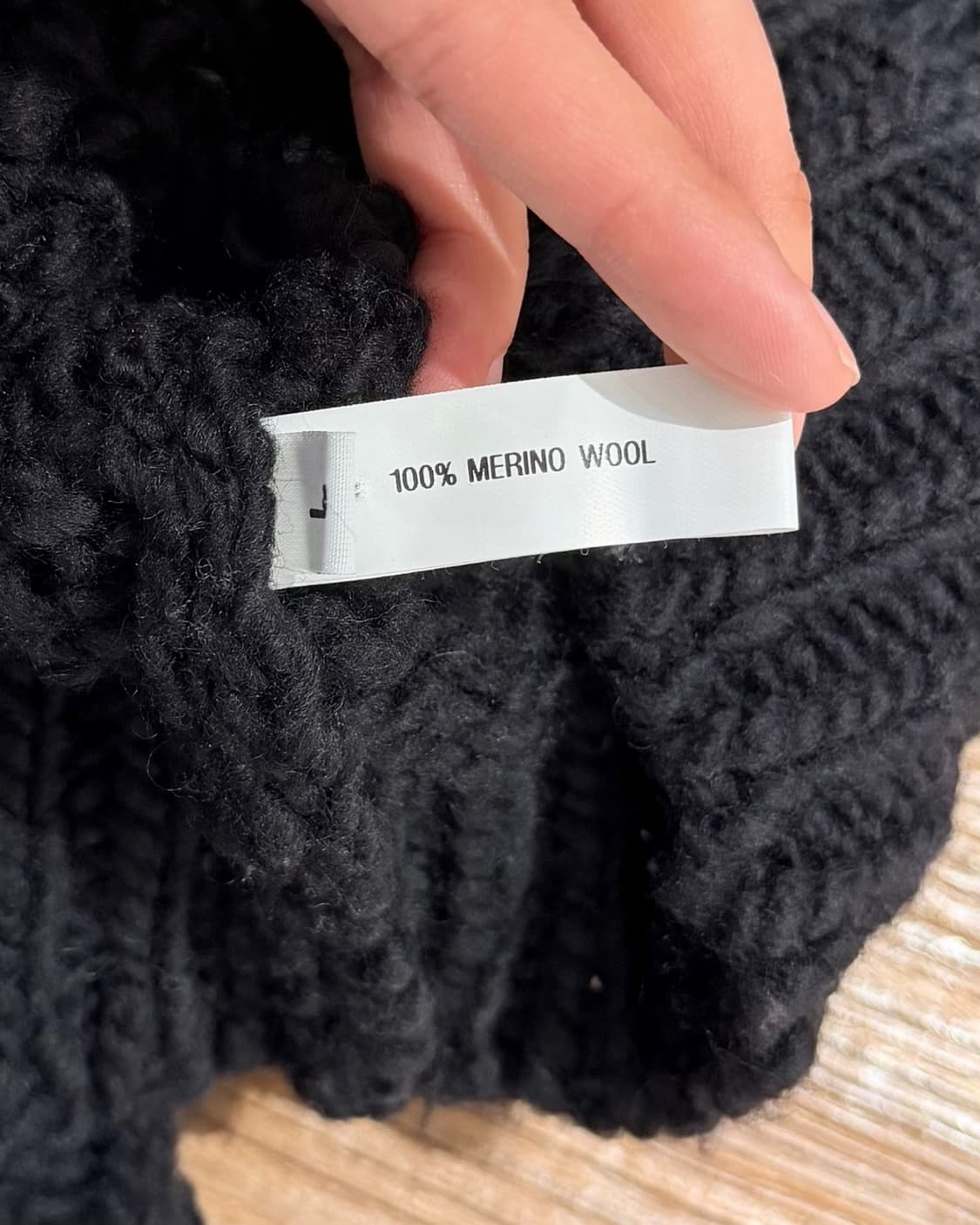 나마체코 블랙 22aw 메리노 울 니트 베스트 상품이미지8