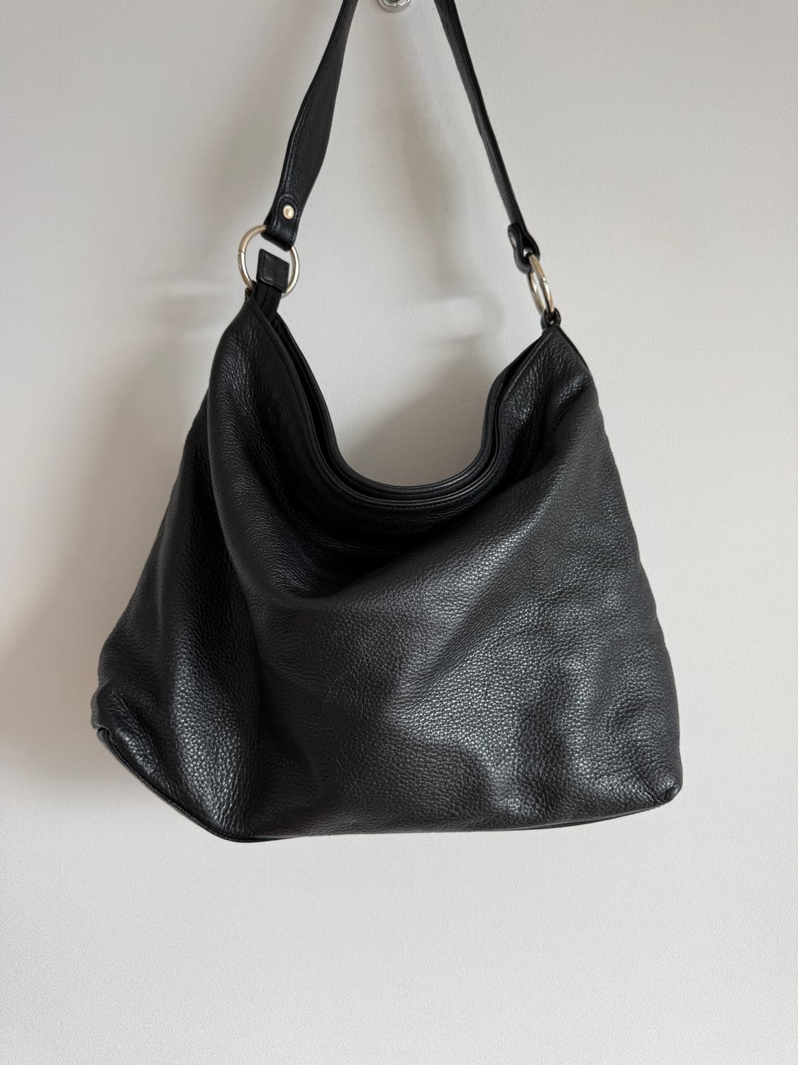 Pre owned 레더 호버 숄더백 상품이미지2