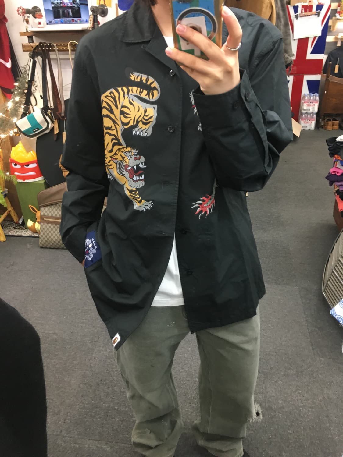 베이프 오픈 컬러 셔츠 상품이미지5