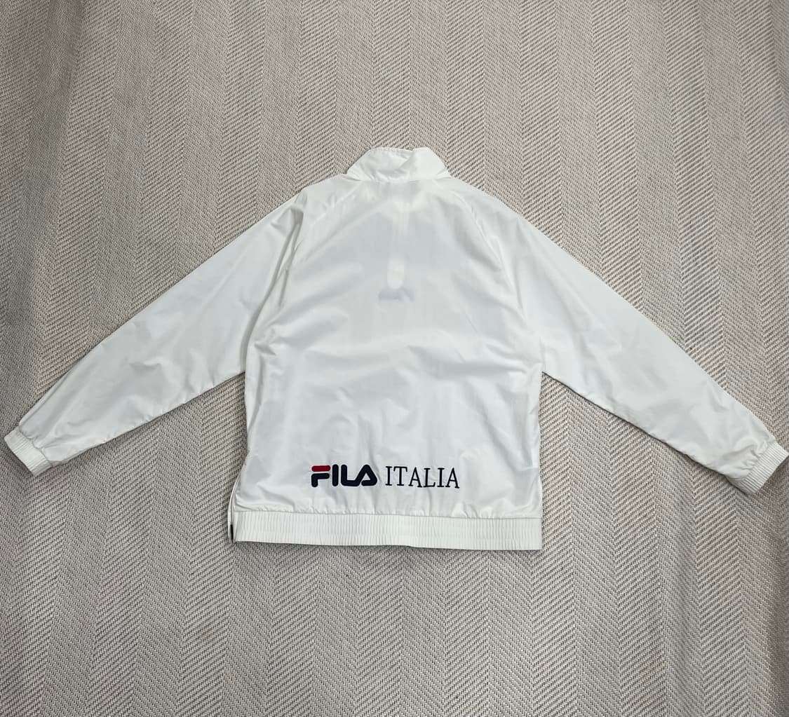 휠라 화이트 반집업 아노락 L 상품이미지2