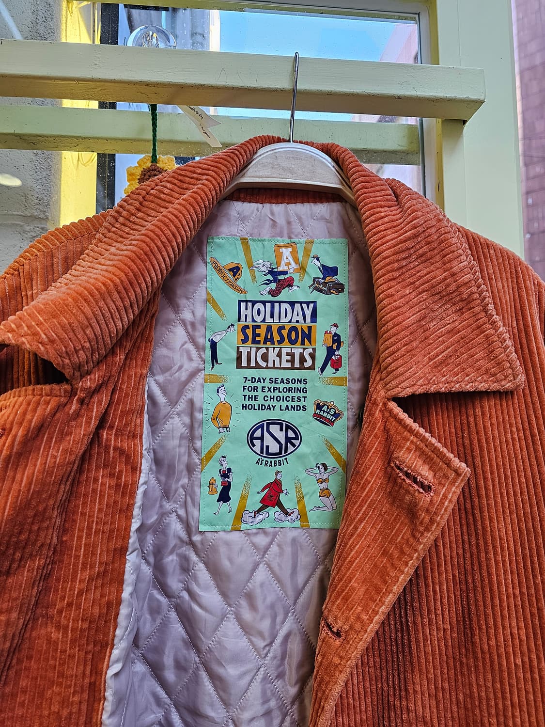 A's Rabbit 오렌지 코듀로이 더블자켓 상품이미지6