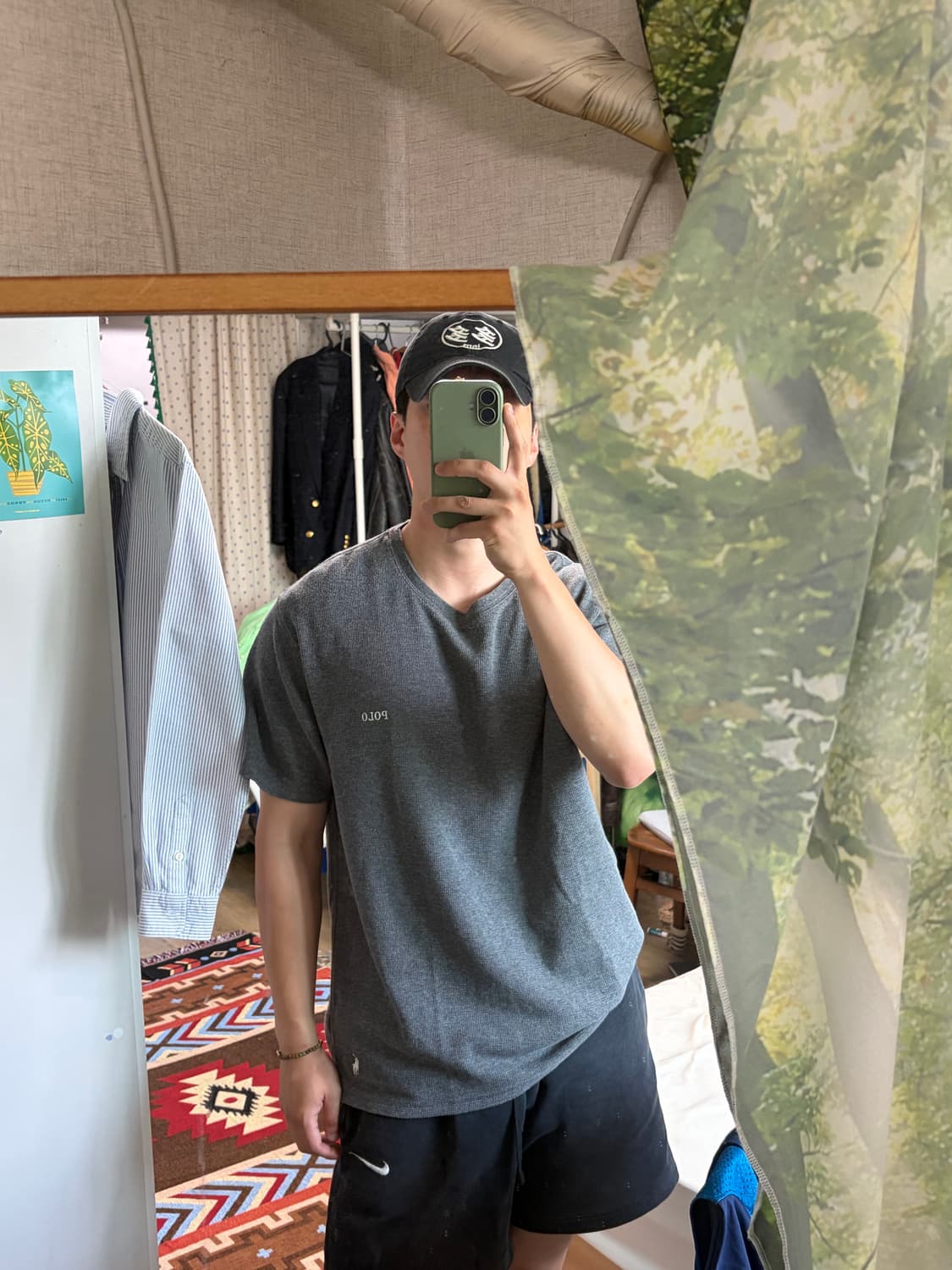 XL) 폴로 랄프로렌 와플 반팔티 그레이  상품이미지7