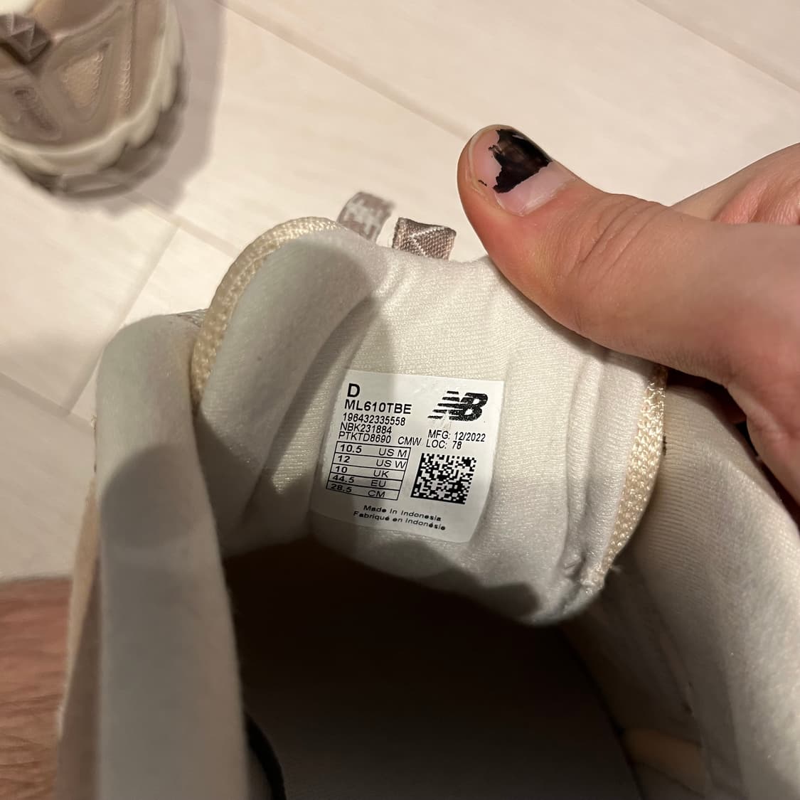 [새상품] 뉴발란스 610TBE 베이지 운동화 285 상품이미지4