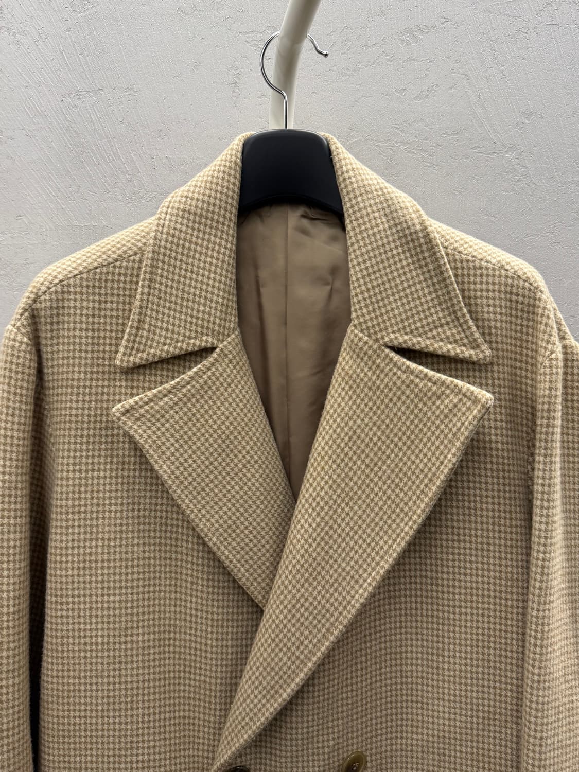 Made in Italy Houndstooth Wool Coat 105 상품이미지3