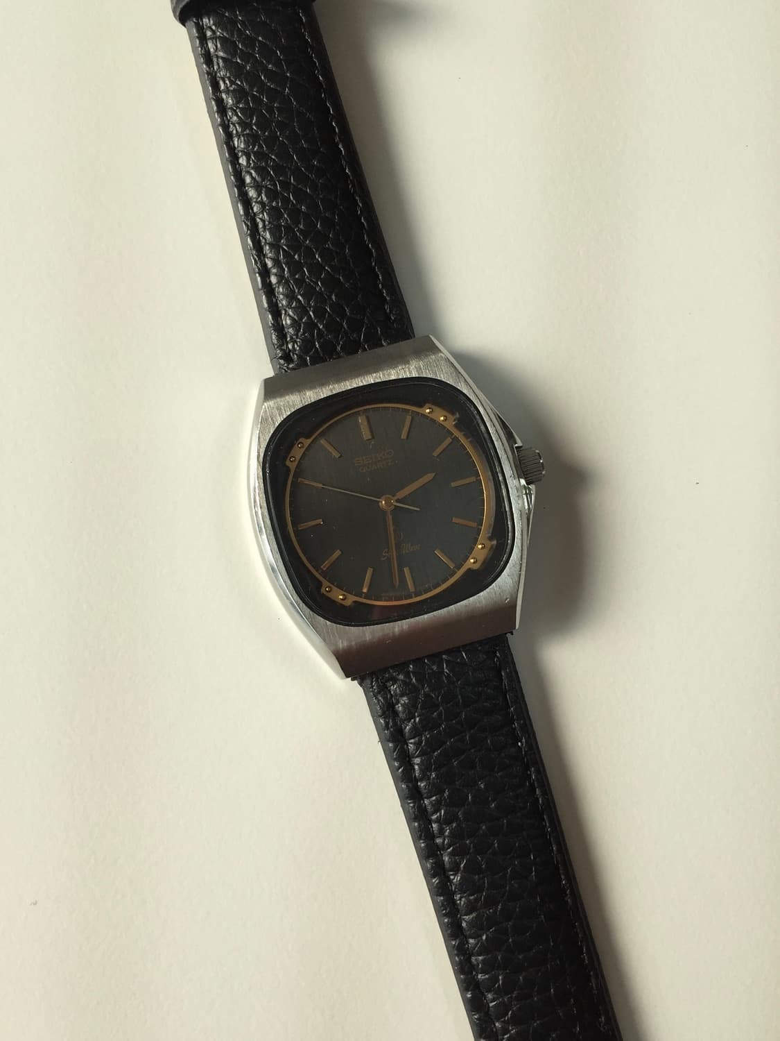 80s seiko silver wave gold-black combi 상품이미지8