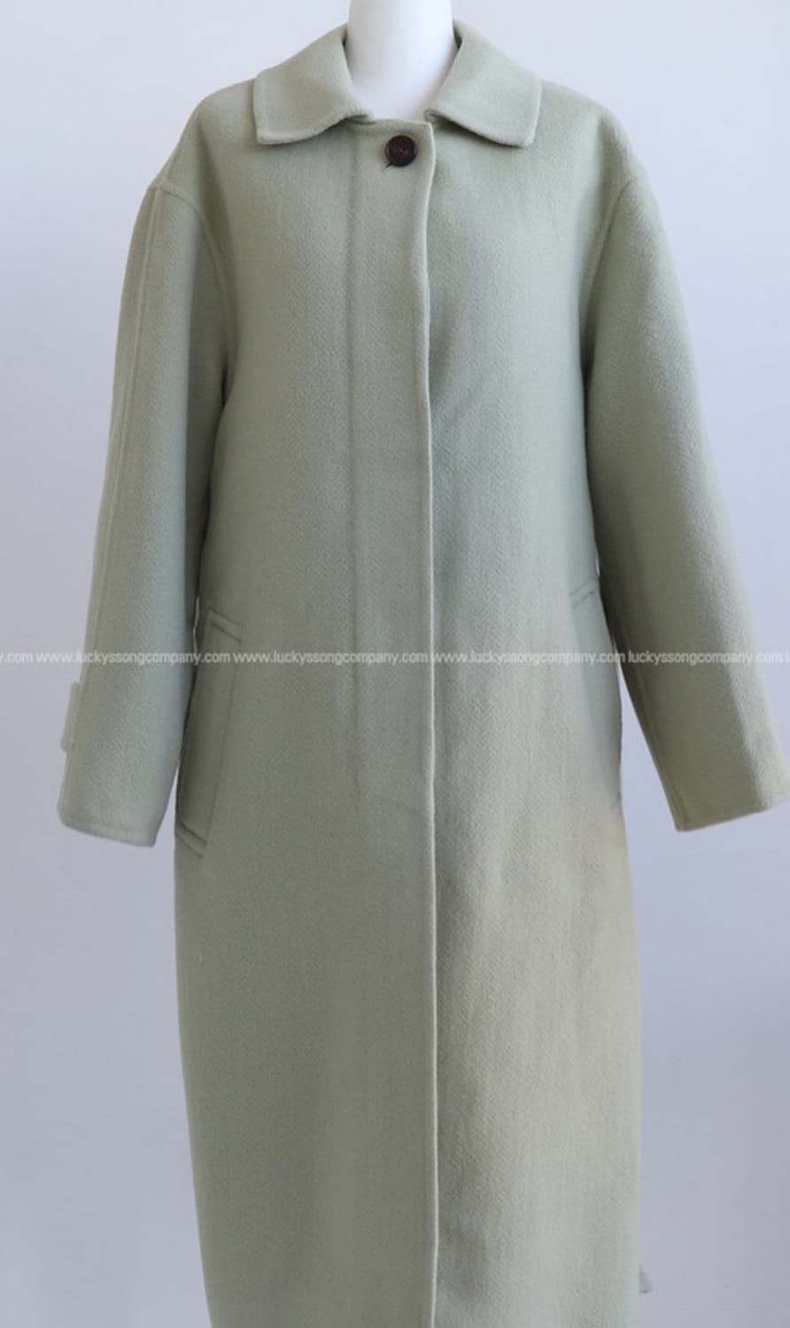 원로그 메론 핸드메이드 롱 코트 상품이미지5