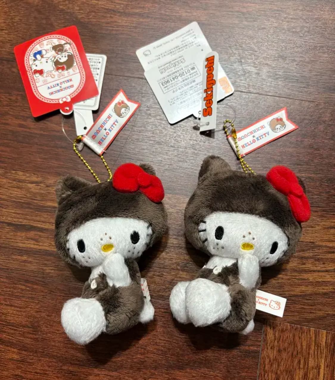 산리오 헬로키티 x 몬치치 콜라보 마스코트 인형 키링 상품이미지2