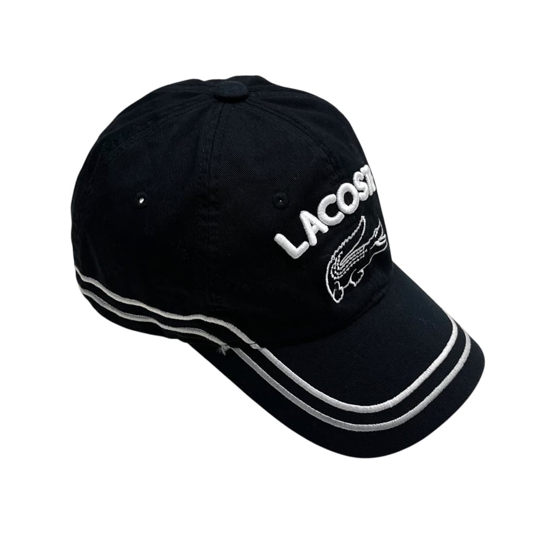 라코스테 블랙 단가라 볼캡 상품이미지6