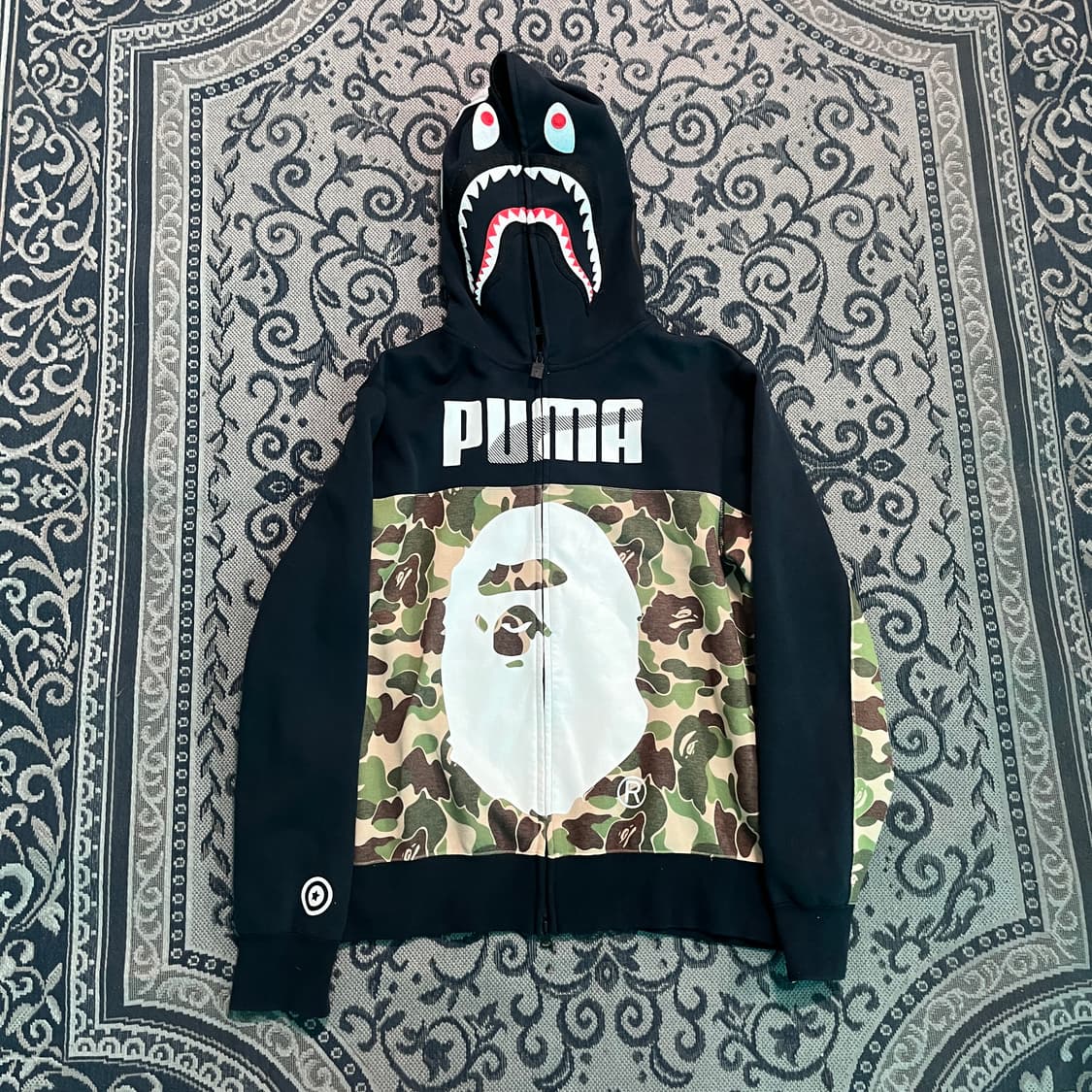 XL 푸마 X 베이프 샤크 후드 집업/W2657 상품이미지1