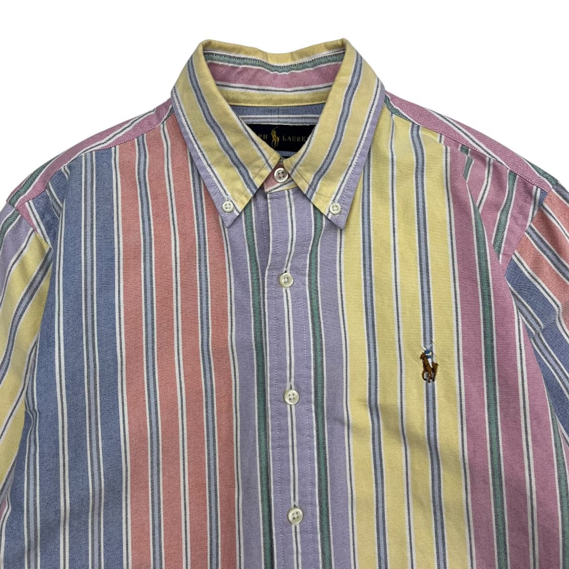 폴로 랄프로렌 옥스포드 파스텔 단가라 셔츠 S 상품이미지4