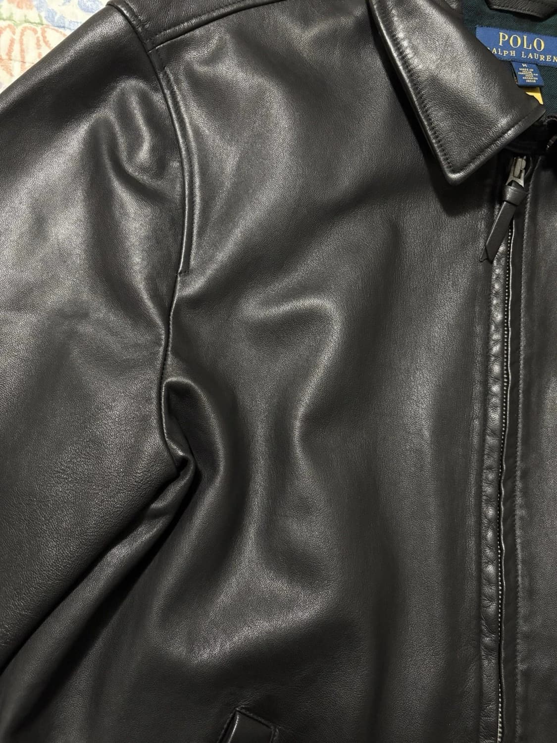 M 폴로 랄프로렌 맥스웰 레더 가죽 자켓 블랙 상품이미지3