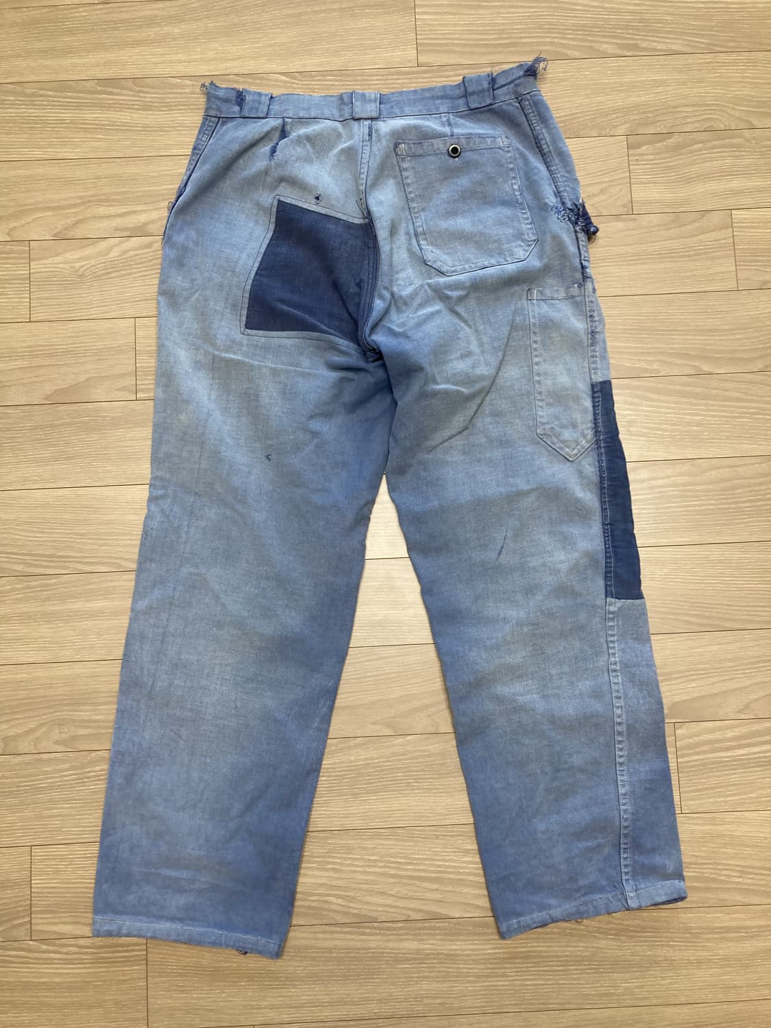 60s 프렌치 워크팬츠 페이드 블루 dumont d'urville 31 상품이미지7