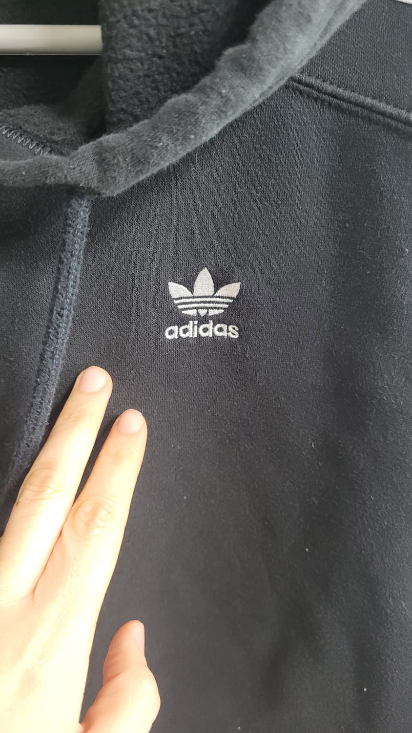 아디다스 불꽃  숏기장  후드티-S사이즈 상품이미지6