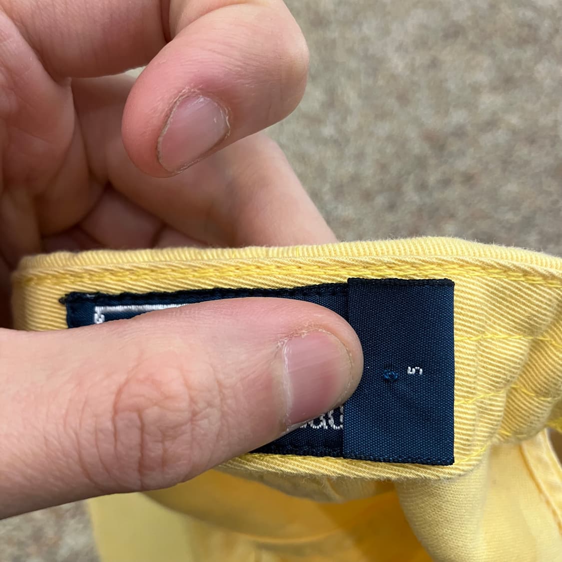 12 폴로 볼캡 모자 옐로우 가죽스트랩 상품이미지5