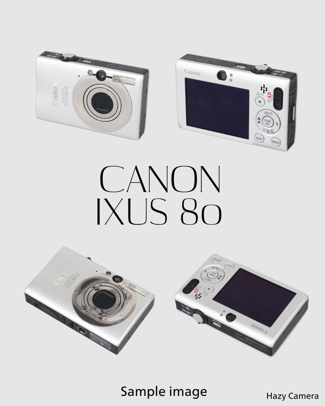 캐논 익서스 80 CANON IXUS 80 빈티지 디지털카메라 디카 상품이미지2