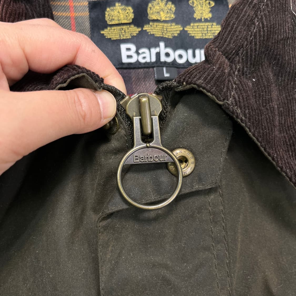 100 바버 뷰포트 올리브 자켓 상품이미지4