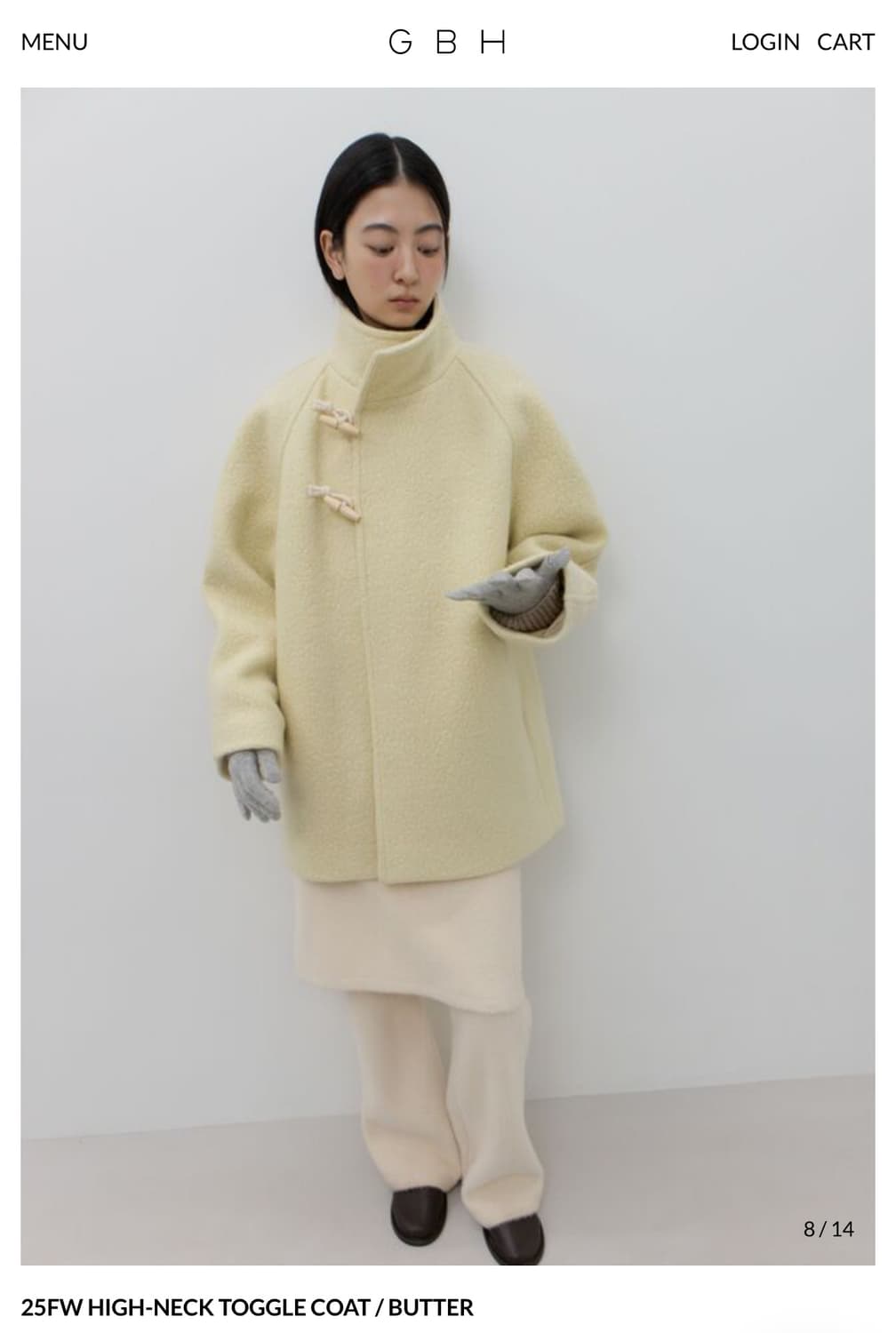 Gbh 하이넥 코트 HIGH-NECK TOGGLE COAT / BUTTE 상품이미지8