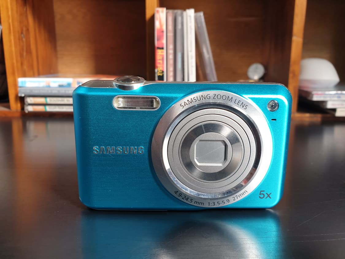 삼성 VLUU ES70 빈티지 디카 메탈릭 시안 블루색 상품이미지1