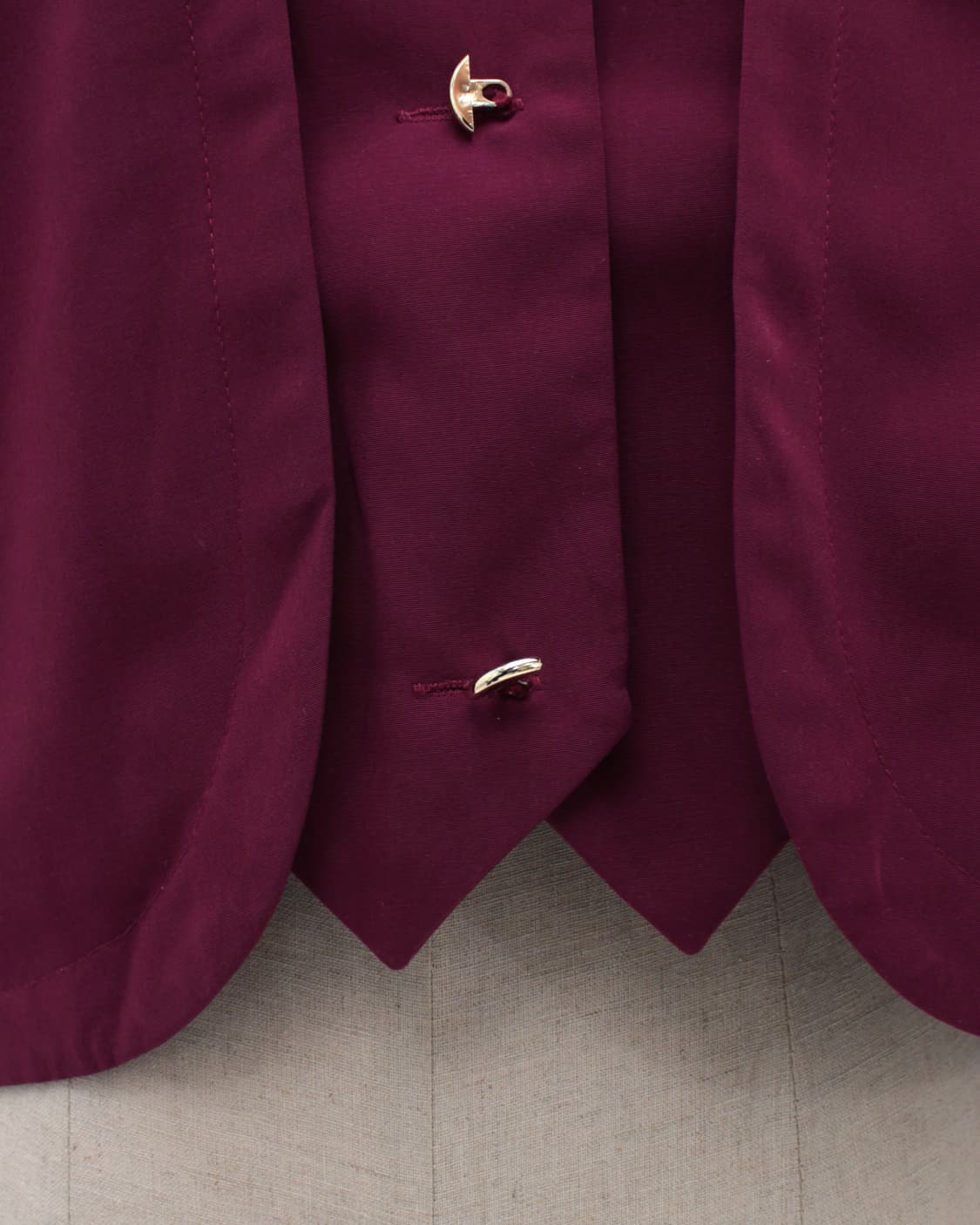 유럽 빈티지 와인 버건디 숏 자켓 상품이미지4