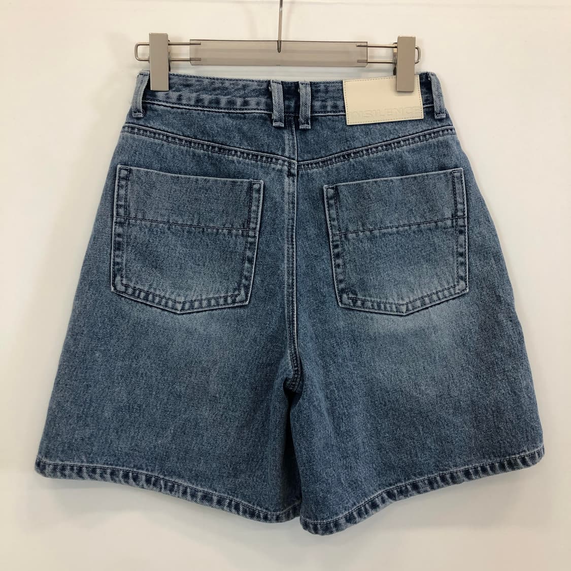 인사일런스 버뮤다 와이드 데님쇼츠 S 상품이미지3