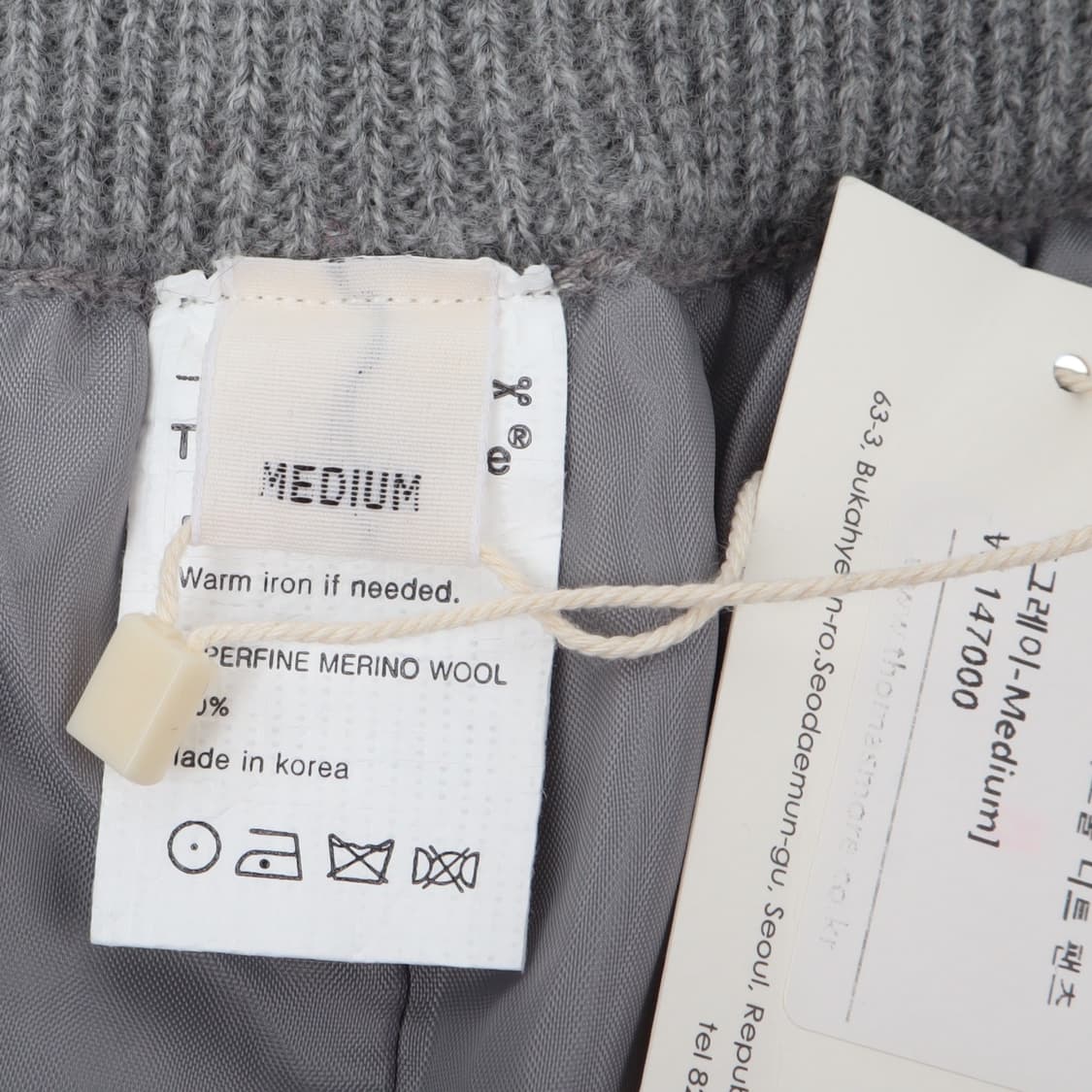 토마스모어 그레이 메리노울 니트 팬츠 상품이미지8