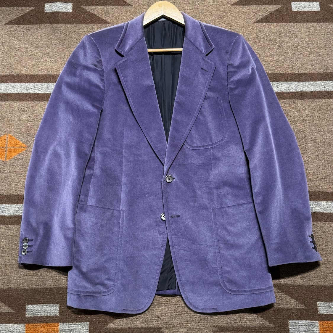 YSL 입생로랑 이태리 바이올렛 벨벳 블레이저 자켓 L 상품이미지1