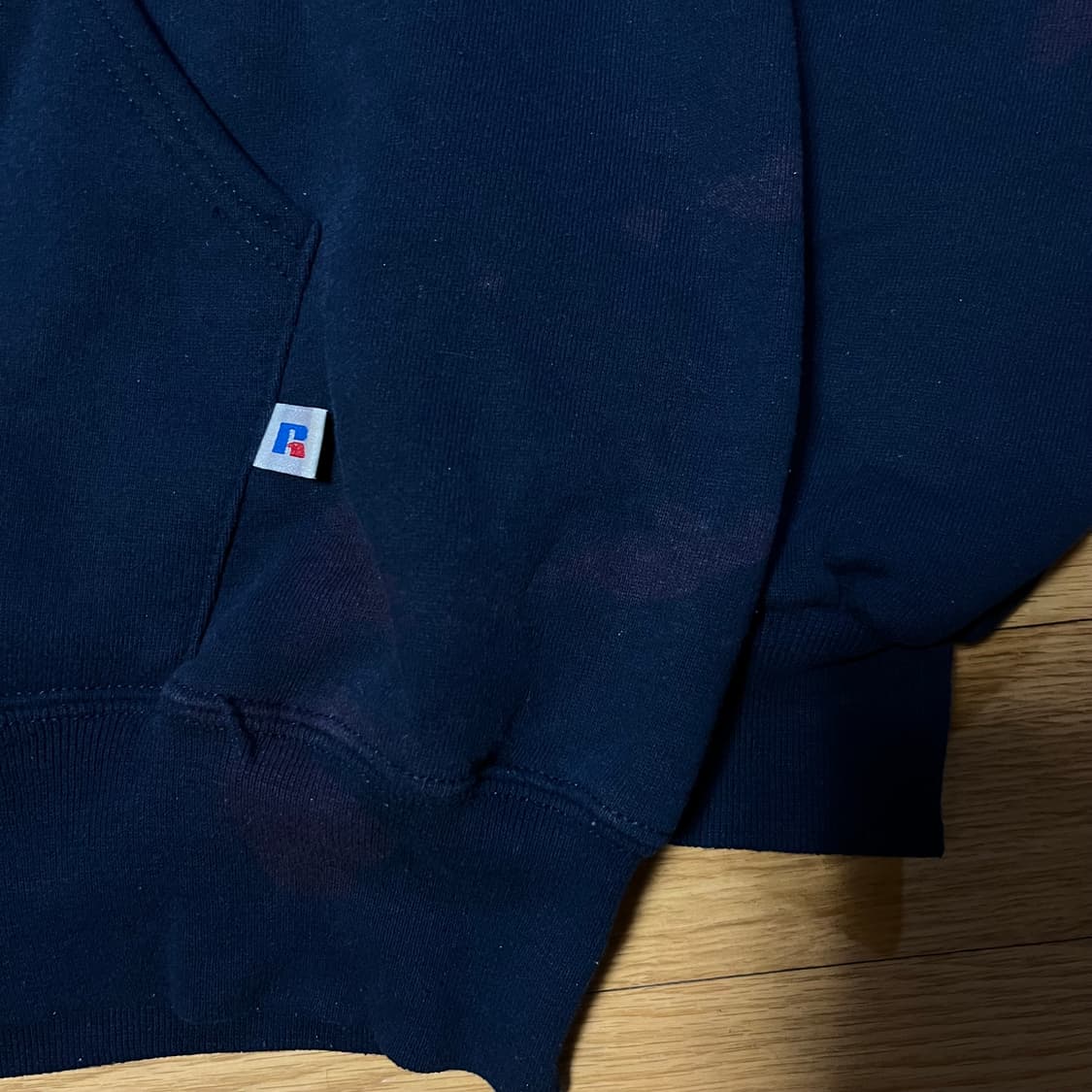 [L] 90s 빈티지 러셀 후드집업 네이비 상품이미지4