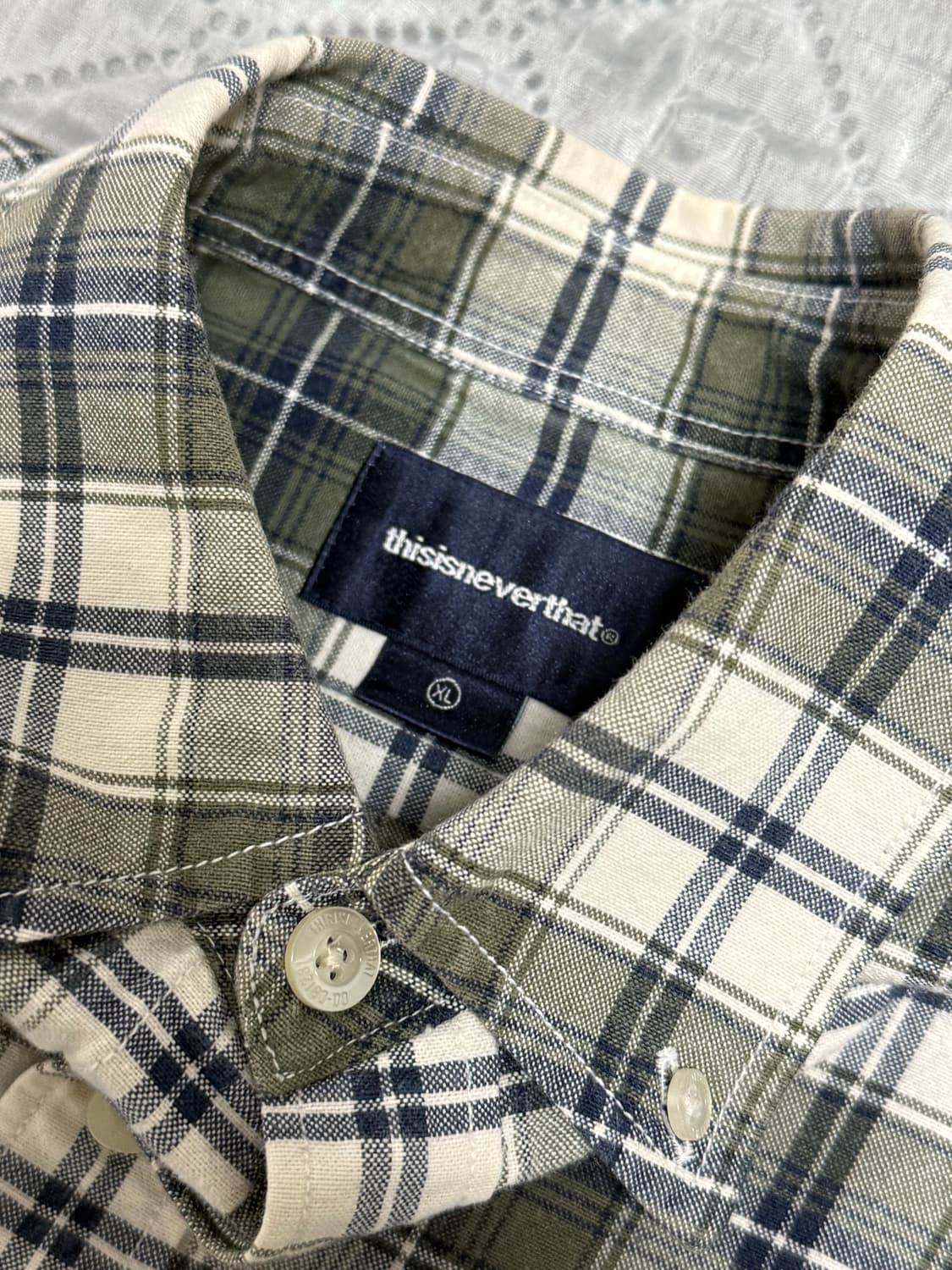 디스이즈네버댓 그린 체크셔츠 상품이미지2