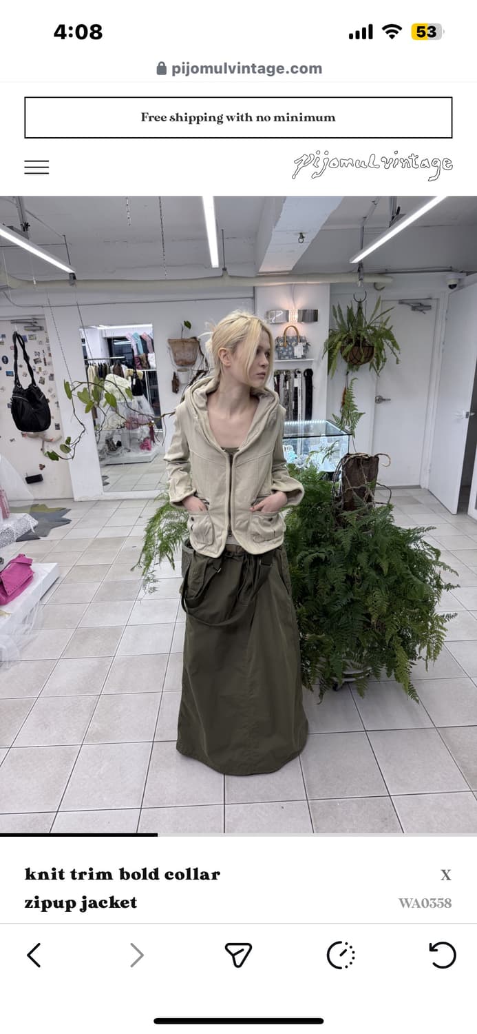 피조물빈티지 pijomul 니트집업자켓  상품이미지3