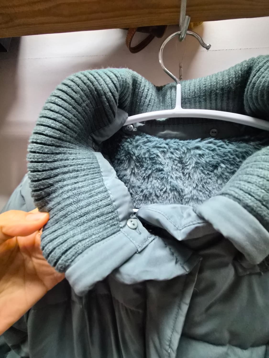 카키민트 내피퍼 패딩 상품이미지4