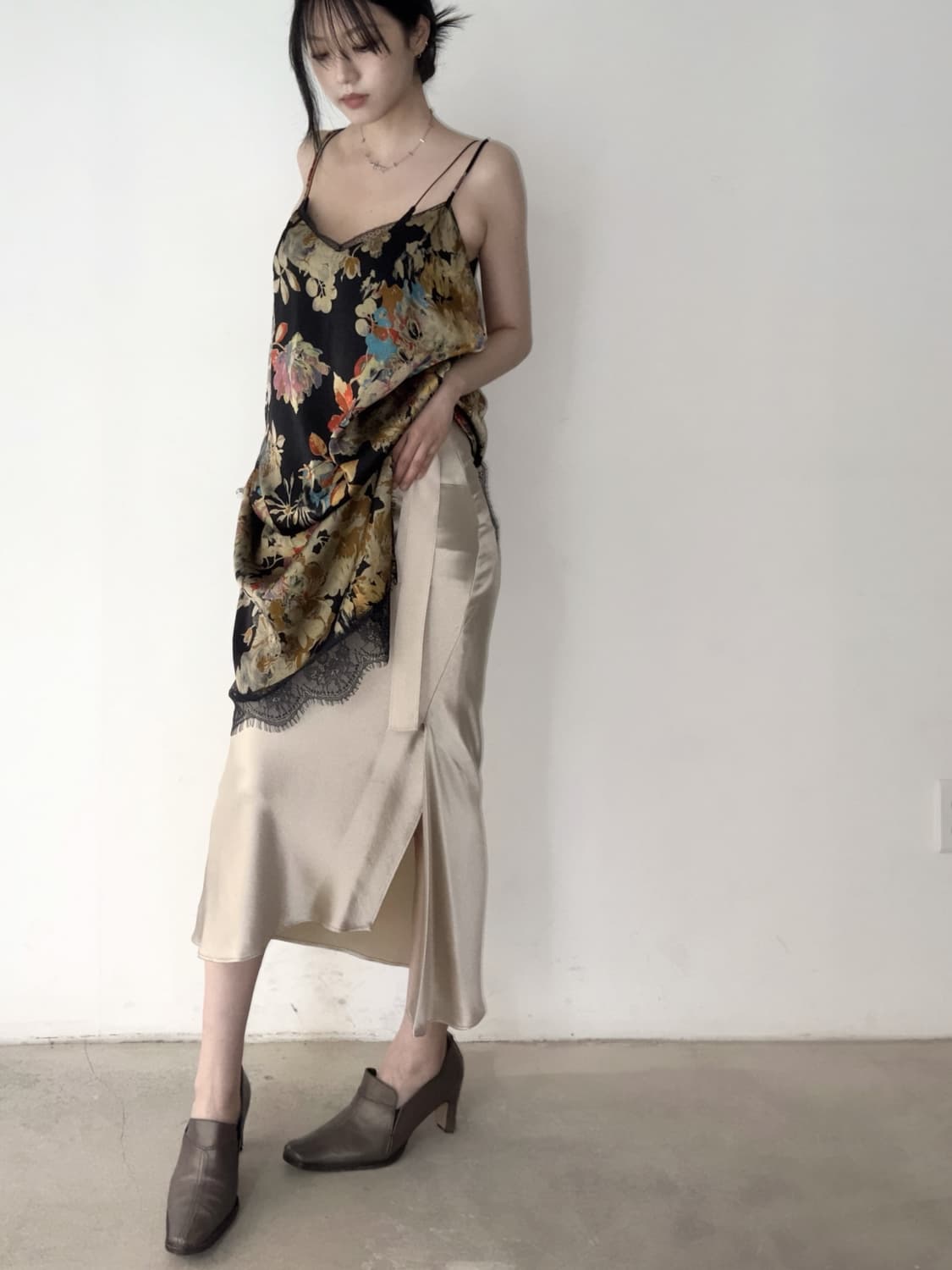 Color floral slip ops  상품이미지4
