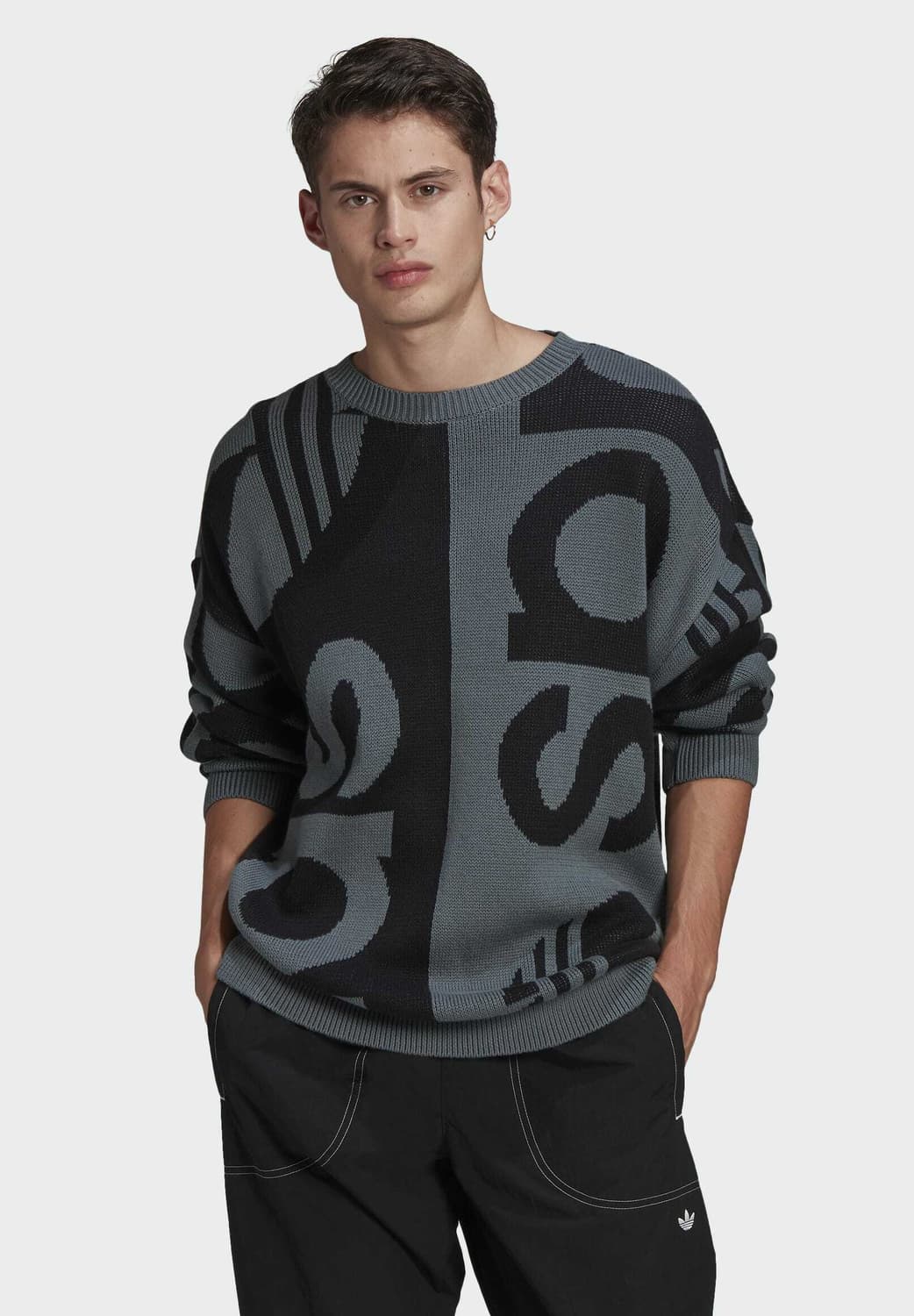 아디다스 로고 오버핏 니트 상품이미지3