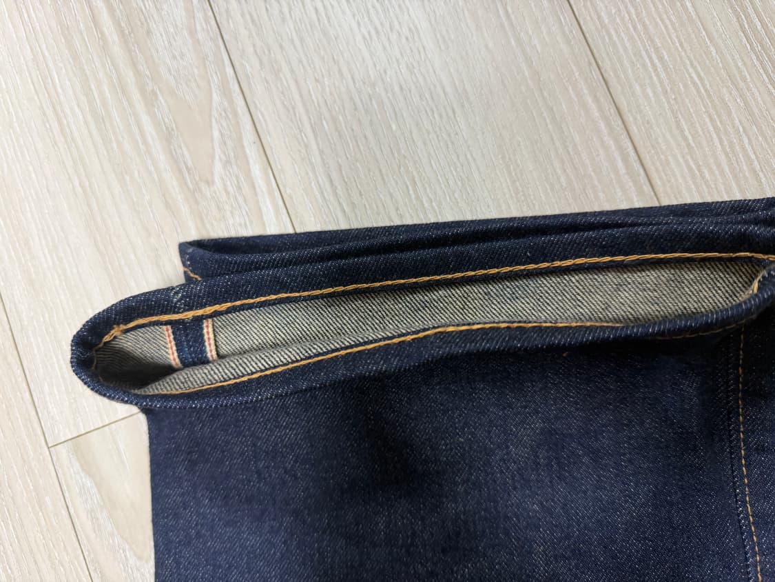 RRL 더블알엘 로우 스트레이트 셀비지 데님 진 33 상품이미지3