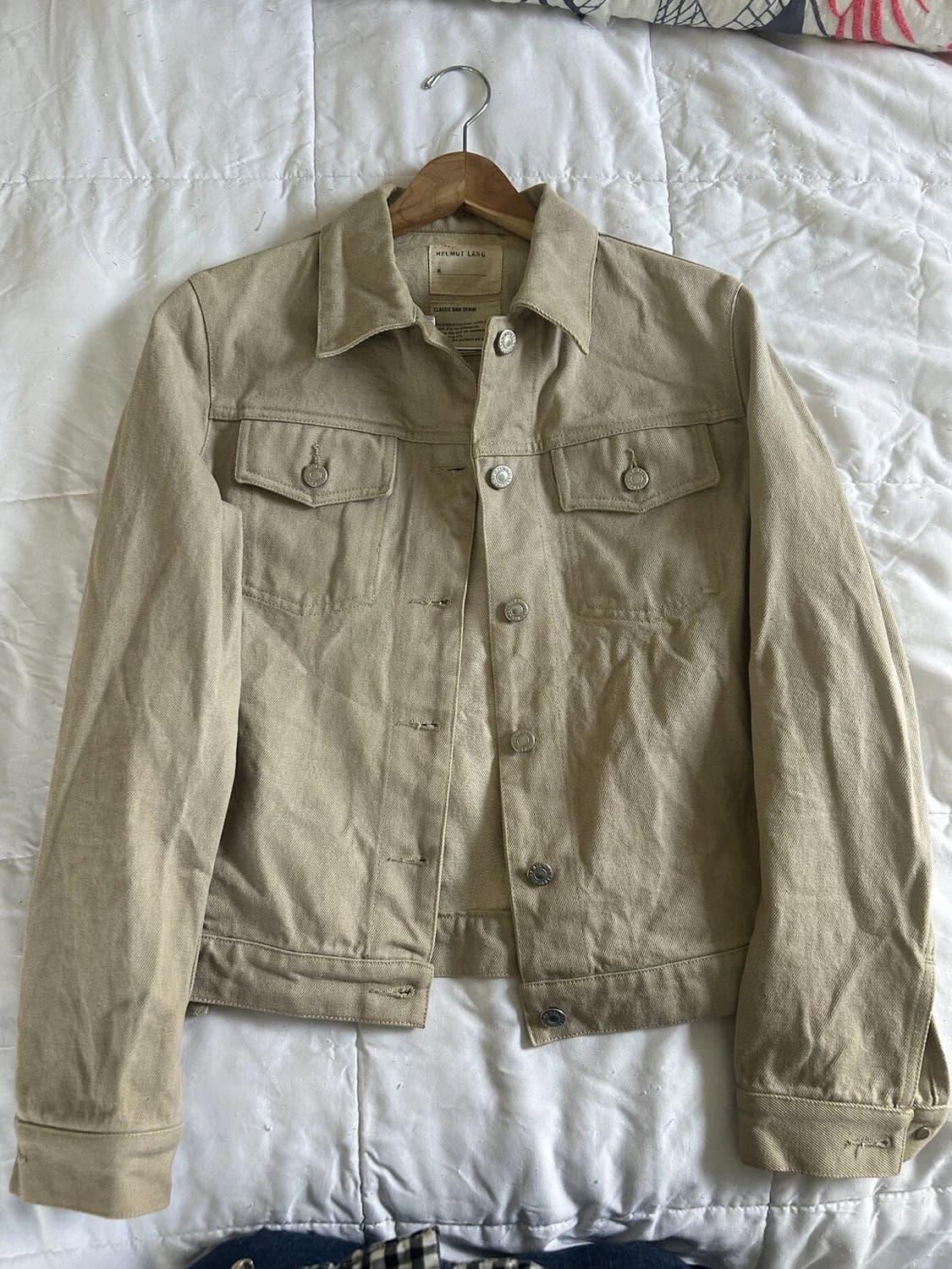 헬무트 랭 베이지 로우 데님 재킷 상품이미지1