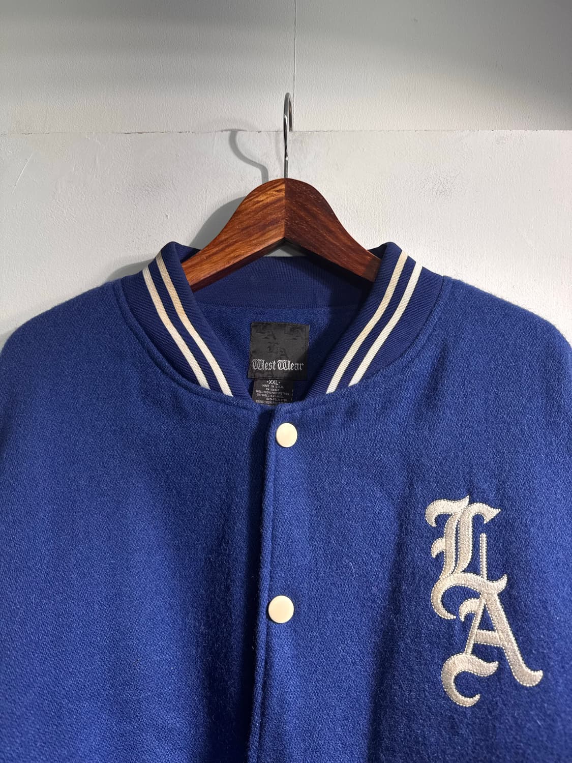 West Wear 웨스트 웨어 울혼방 바시티 자켓 XXL C549 상품이미지3
