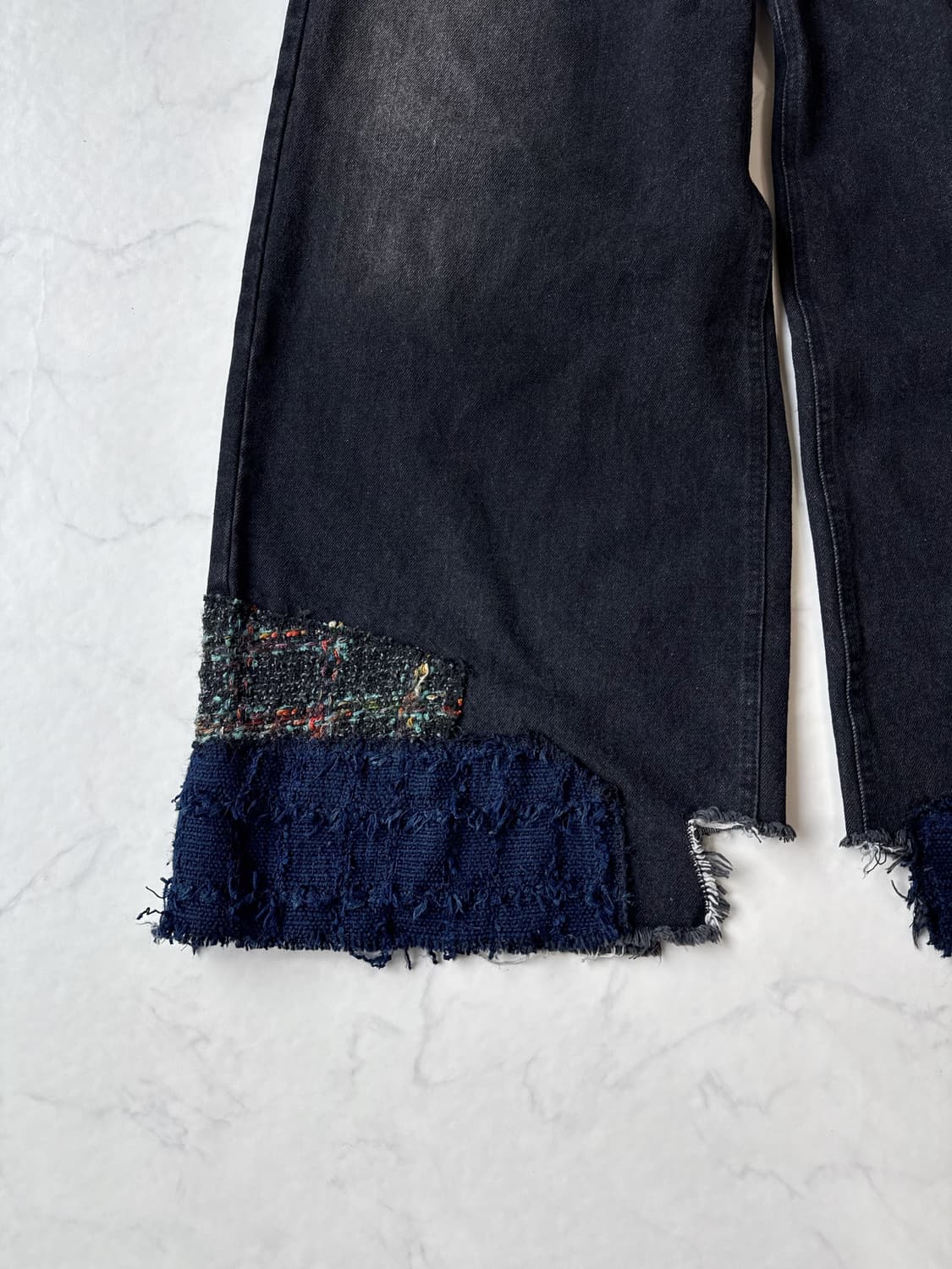 TΣist Erosion Baggy Denim Pants / Black 상품이미지4