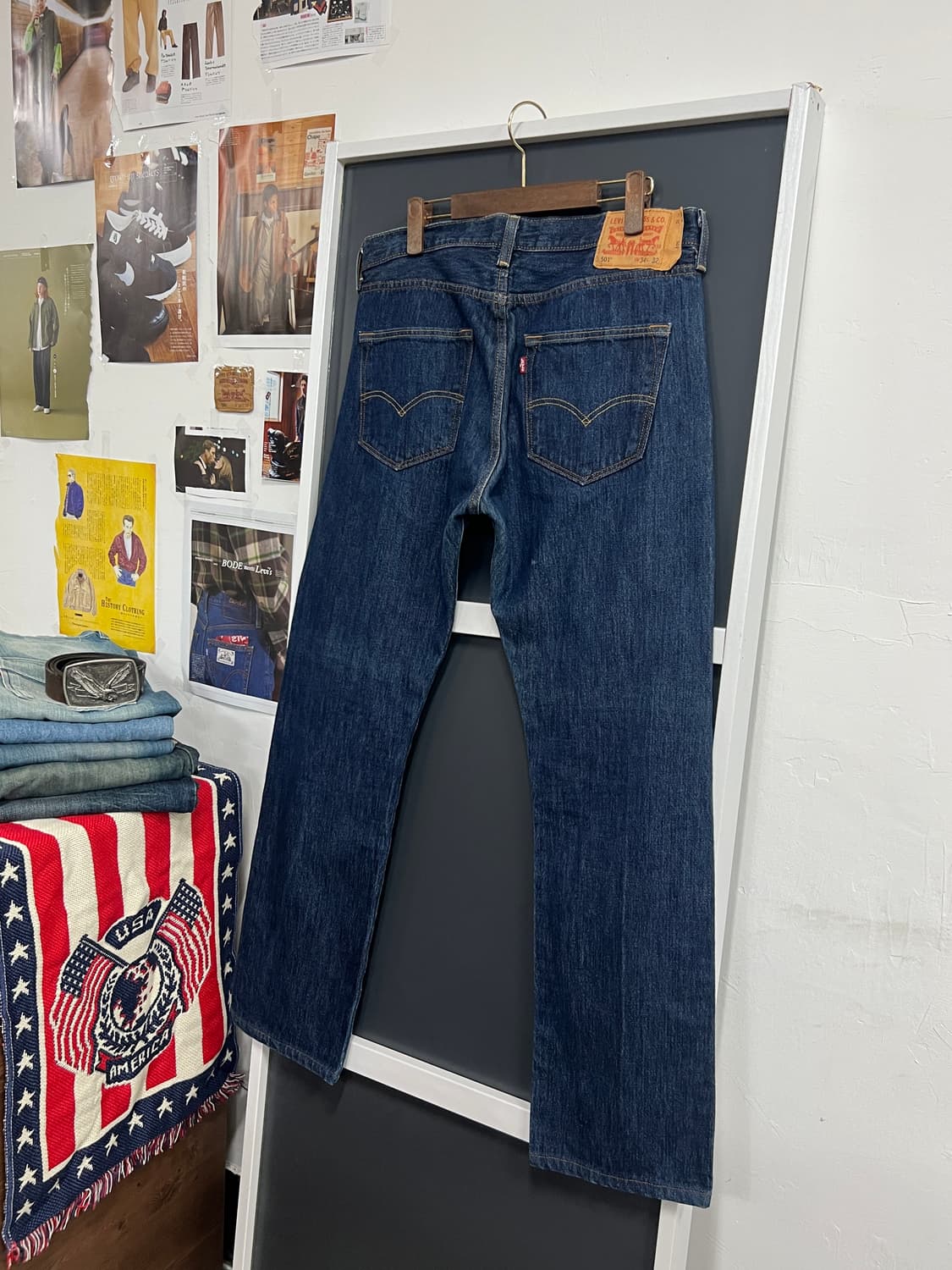 Levis 리바이스 501 버튼플라이 스트레이트 데님 팬츠 상품이미지1