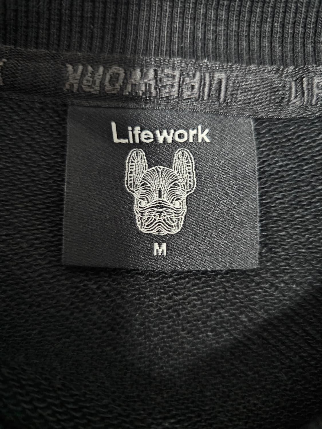 라이프워크 맨투맨 블랙 M 상품이미지3