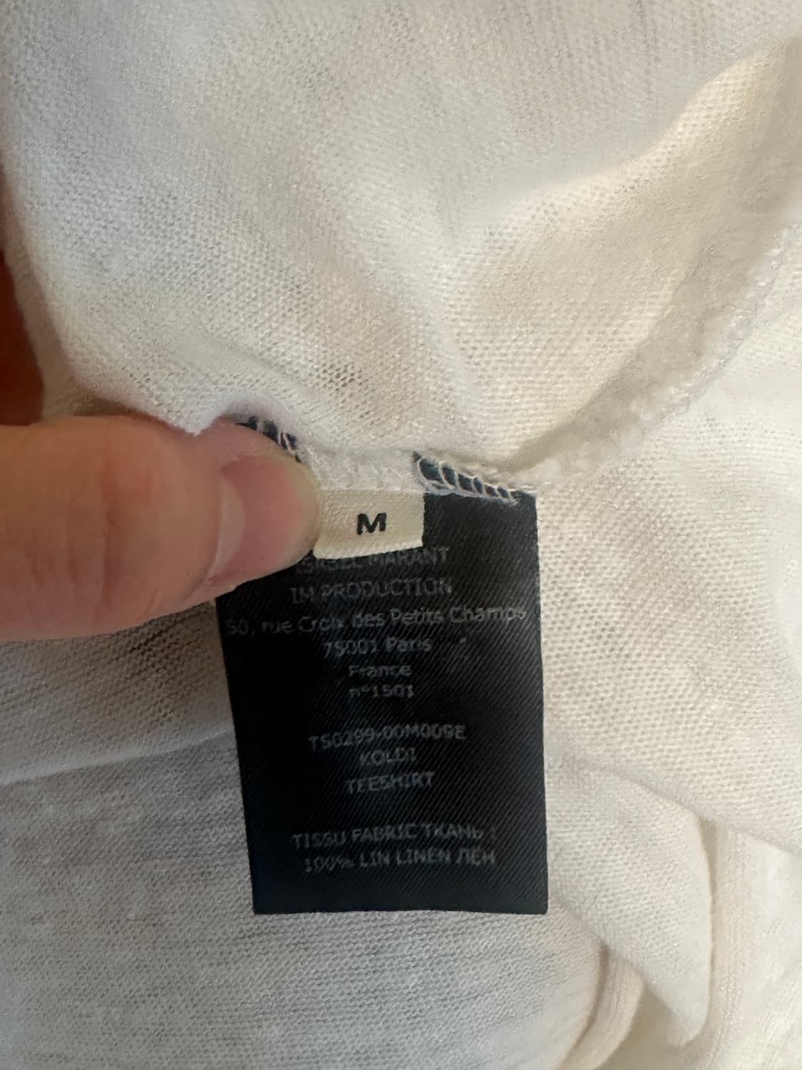 이자벨마랑 린넨 롤업 반팔 티셔츠 상품이미지3