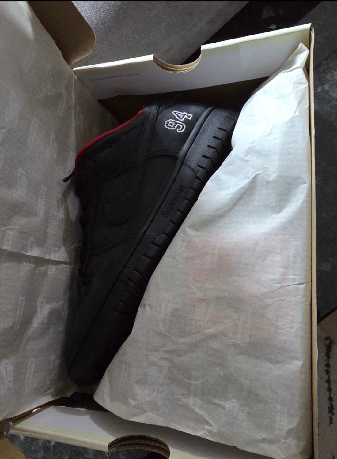 나이키 슈프림 덩크 로우 블랙  상품이미지1