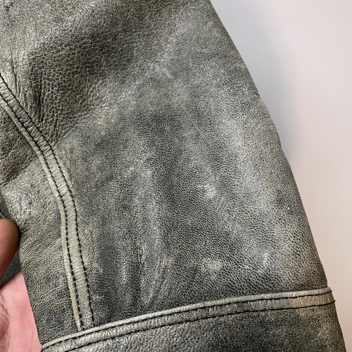 206옴므 빈티지 양가죽 라이더 자켓 상품이미지2