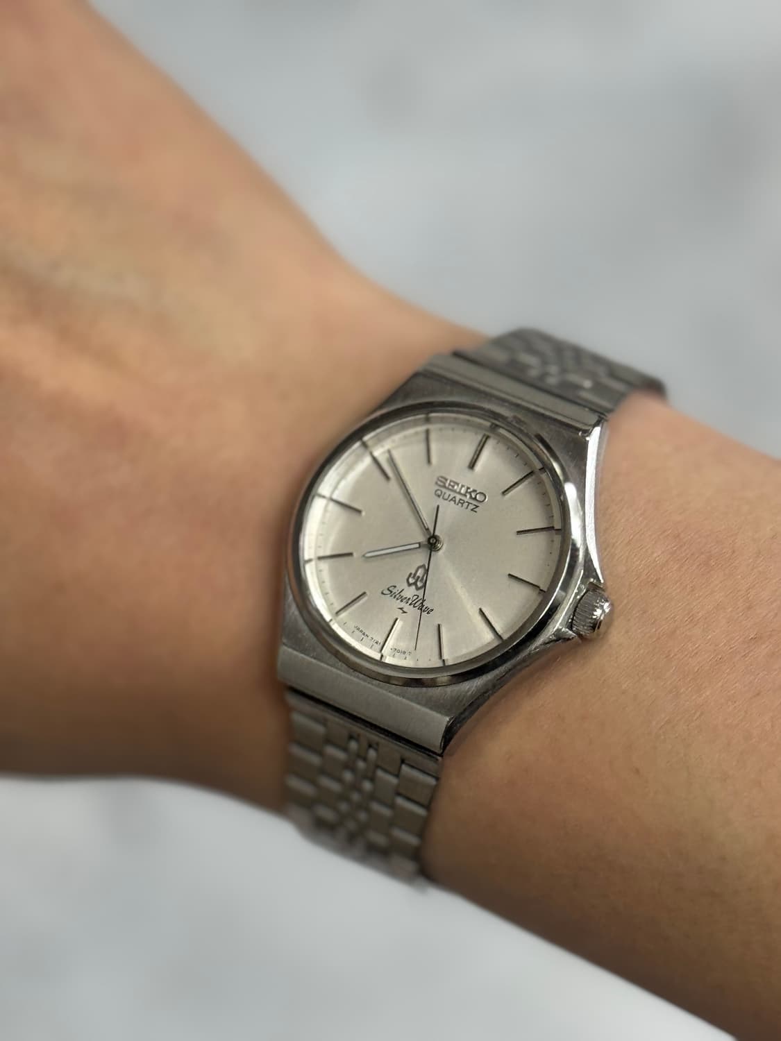 80s 빈티지 세이코 실버웨이브 쿼츠 상품이미지10