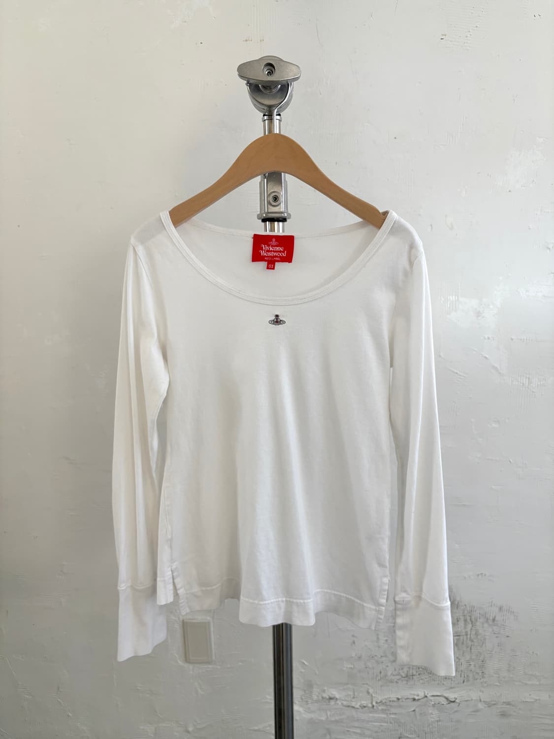 Vivienne Westwood 비비안웨스트우드 로고 화이트 슬리브 상품이미지6