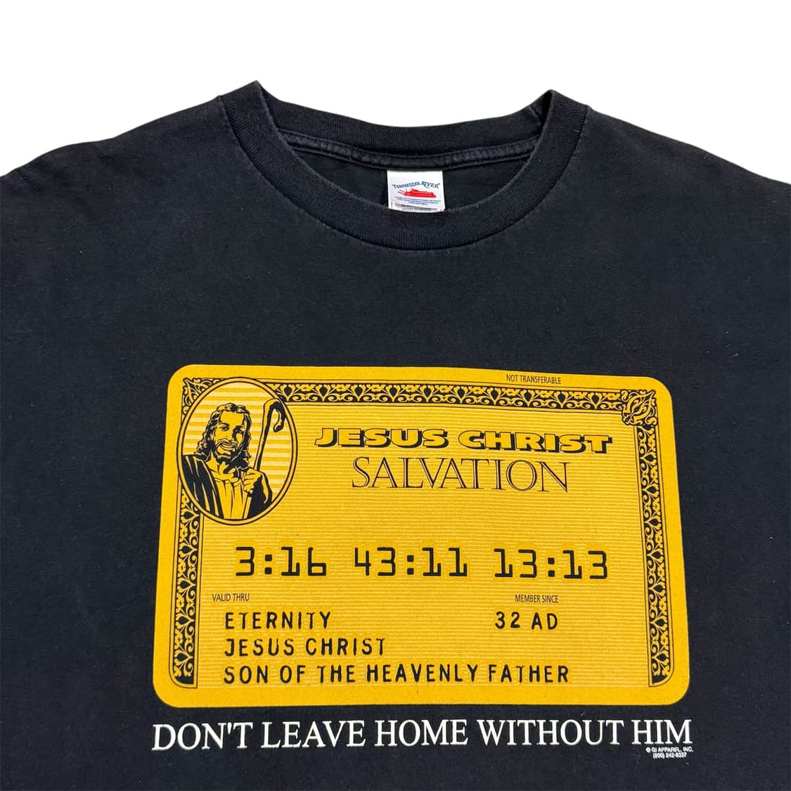 빈티지 00s Jesus 지저스 amex Card Parody 티셔츠 상품이미지3